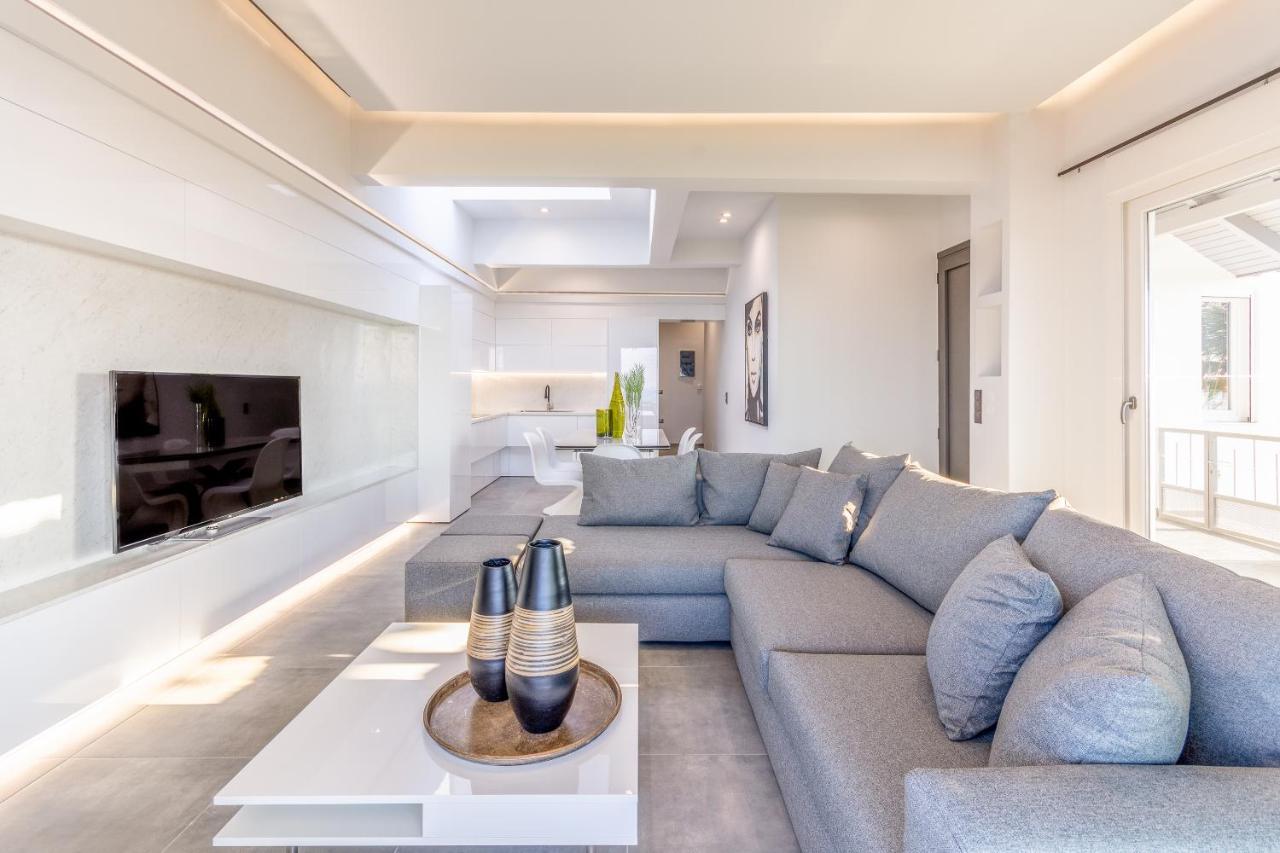 Queen'S Gem Luxury Villa - Heated Jacuzzi & Pool ヘルソニソス エクステリア 写真