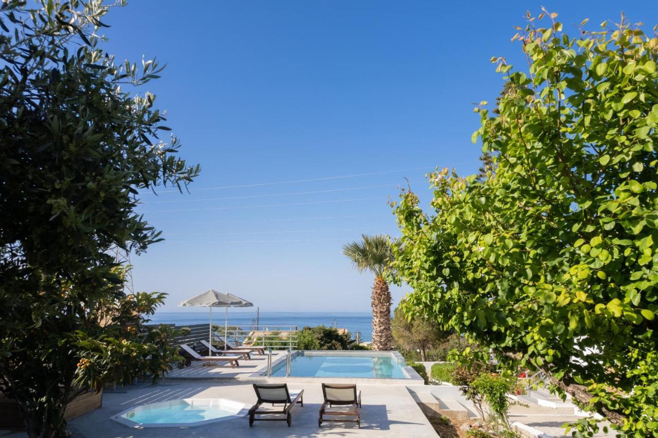 Queen'S Gem Luxury Villa - Heated Jacuzzi & Pool ヘルソニソス エクステリア 写真